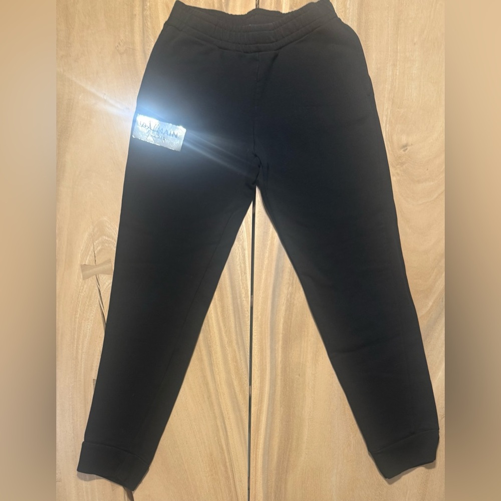 Balmain Kids Classic Black Sweatpants Size 14A - Picture 3 of 6
